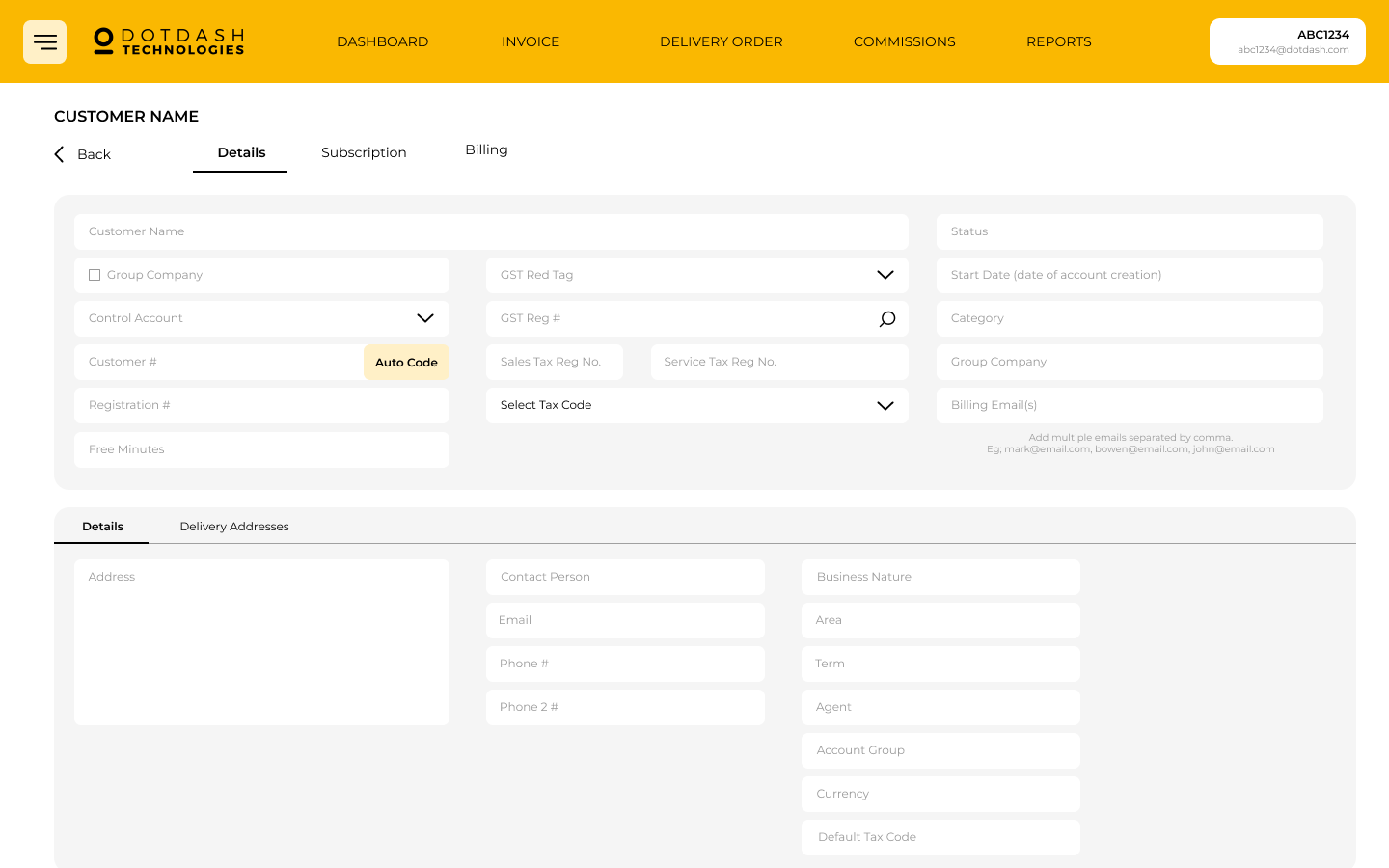 DotDash Invoicing & Billing System screenshot 2