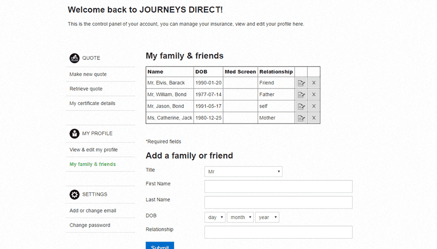 Journeys Direct Insurance screenshot 5
