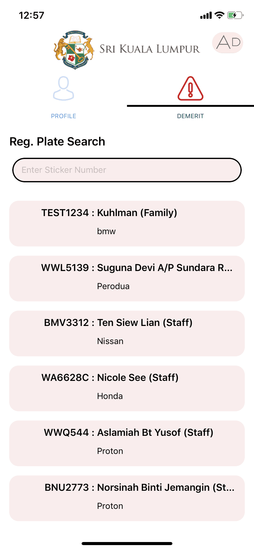Sri KL Traffic App screenshot 2